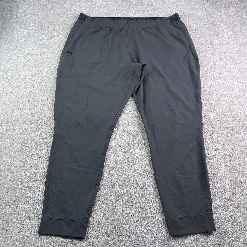 Under Armour Jogger Pants Mens XXL 2XL Gray Loose Fit Athletic Training Gym